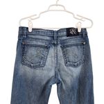 Rock & Republic  Mid Rise Bootcut Jeans Raw Hem Medium Wash Denim Blue Size 29 Photo 4