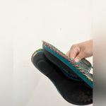 CORKYS POPPY TURQUOISE HAND PAINTED LEATHER SANDALS SIZe 9.5 Blue Photo 7