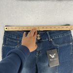 White Mark Denim Womens Size 18W Plus Stretch Dark Wash Leopard Print Jeans Blue Photo 10