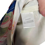 Parker  Floral Fiesta Ruffled Formal Mini Dress in White/Pink/Blue Size M Photo 12