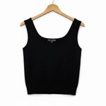 St. John Basics Womens Santana Knit Black Tank Top Small Scoop Neck Quiet Luxury Photo 1