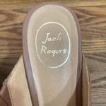 Jack Rogers  Sophia Oak leather wedges sandals slip on brown sz 9.5M‎ Photo 6