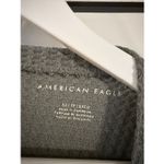 American Eagle green waffleknit oversized seam front top xs Photo 2