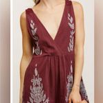 FREE PEOPLE Intimately Songbird Embroidered Romper Gauze Women's XS Photo 0