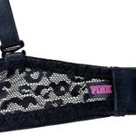 PINK - Victoria's Secret Love Pink Victoria’s Secret Black Leopard Lace Bra Wear Everywhere Push Up 34B Photo 3