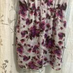 Kinder Aggugini Faux Wrap Purple and Black Floral Dress Size L Photo 7