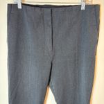 Ann Taylor  Gray Career Pants Slit‎ Hem Ankle Trousers Size 14 Photo 1