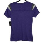 Nike NWT Women's Northern Iowa Panthers Short Sleeve V-neck Tee Purple M Medium Photo 1