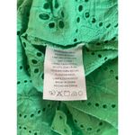 Emory park  Eleanor Ruffle Sleeve Eyelet Top in Green Large  / L FEMININE Photo 5