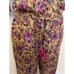 Raga Anthropologie Floral Off Shoulder Bell Sleeve Jumpsuit S NEW Photo 6