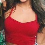 American Apparel Red Crop Top Photo 0