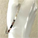 Swavorski Swarovski silver tone thin bangle bracelet Photo 3