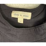 Cloth & Stone  Jumpsuit Womens Medium Black Sleeveless High Neck Cropped Pockets‎ Photo 5