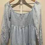Area Stars Eyelet Trim Dress Size S Blue Photo 8