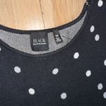 Saks Fifth Avenue Black Label Black And White Polka Dot Dress Size Medium Photo 2