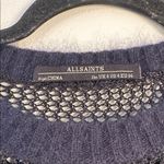 All Saints Mesh Angora Blend Mesh Sweater Size 4 Photo 2