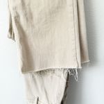 OAT | New York Jeans High Waist Wide Leg Crop Khaki Light Tan Raw Hem | 29, 8 Photo 10