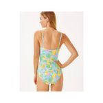 Lilly Pulitzer  Solaria One Piece Swimsuit Womens Size 10 Bluette Make Lemonade Photo 2