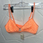 Aerie  Peach Floral Lace Bralette Photo 0