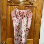 Oscar de la Renta Vintage  Black Pink Feminine Floral Robe & Gown Set Slip Dress Photo 0