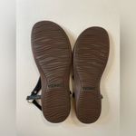 Vionic  Women's Kirra Thong Black Leather Sandals‎ Size 9 Photo 9