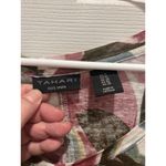 Tahari 100% Linen Floral Short Sleeve Blouse High Low Hem Women’s Size 1X Photo 2