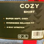 GH Bass Womens Cozy Shirt Long Sleeve nwt Blue Size M Photo 4