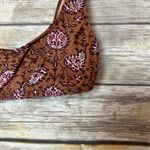 Madewell Sport Bikini Top in Warm Paisley Size S Photo 3