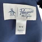 Penguin By Munsingwear Navy Blue White Trim High Rise Stretch Shorts Size 10/14 Photo 7