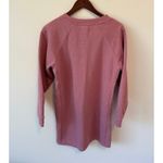 Pact Essential Sweatshirt Dress Size M Organic Cotton Pockets Long Sleeve Pink Size M Photo 5
