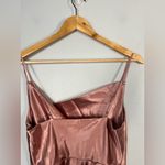 Birdy Grey  Lisa Dress in Shiny Satin Desert Rose size small maxi dress Photo 7