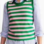 NEW! Boden Catriona Stripe Sweater Tank Green Photo 0