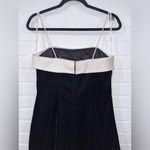 Y2K Night Way Collections Vintage White and Black Velvet Dress w/Tulle 90s 2000s Size 8 Photo 7