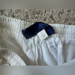 Blue Rain  Dressy Shorts Womens Sz S embroidered Greek key detail Linen Cotton Photo 2