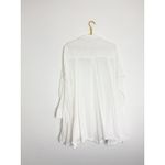 Free People Splice Up Shirtdress Tunic Size Large Ivory Oversize Boho Casual Photo 12