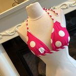 U.S. Polo Assn. Pink Polka Dot Bikini Top Swimsuit Womens M Photo 10