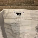 Paige  Verdugo Crop Raw Edge Jeans Size 25 White Photo 1