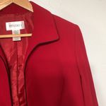 Studio I Red/Black Open Front Cropped Blazer Size 10 Black Photo 1