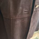 Helmut Lang Brown Distressed Dried Leather Coat Jacket L Photo 7