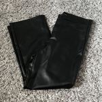 ZARA Faux Leather Black flare Pants Size Xl Photo 1