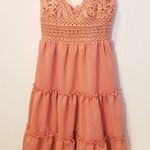Vanilla Bay Pink ruffle dress Photo 0
