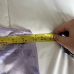 Vintage California Dynasty Lilac Floral Satin Chemise Lace Womens Large L Dress Purple Photo 5