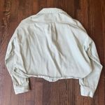 Gianni Bini GB light mint green button down slightly cropped jacket Photo 3
