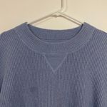 Aerie Blue Oversized Crewneck Sweater Photo 3