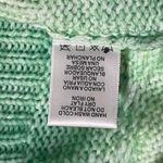 Love Tree  Pistachio Ombre Oversized‎ Cropped Cable Knit Sweater Juniors Large Photo 6