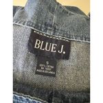 Vintage Blue J Jumper Dress Womens Small 100% Cotton Denim Shift Fish Print Boho Photo 1