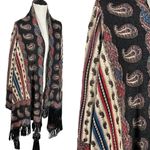 Anthropologie Guinevere Merino Wool Cardigan Sweater Bohemian Gypsy Fringe Small Photo 7