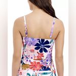 Profile by Gottex Melody Sweetheart Twist Front Tankini Size 34D Blue Photo 12