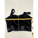 Good American The After Hours Cropped Velvet Bustier Black Women's Size 5 / 2X Photo 3