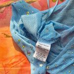 i heart raves light blue rhinestone gem sarong mini summer skirt Photo 6